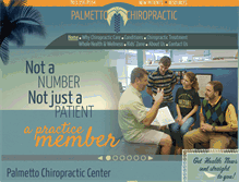 Tablet Screenshot of palmettochiropractic.com